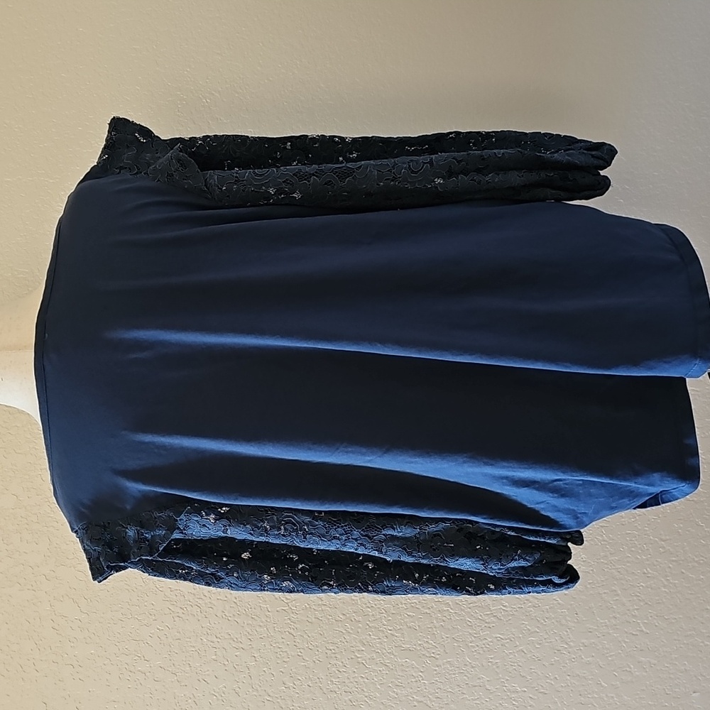 Pioneer Woman Blue Lace Knit Top - Picture 5 of 5